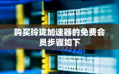 购买玲珑加速器的免费会员步骤如下 购买玲珑加速器的免费会员步骤如下
