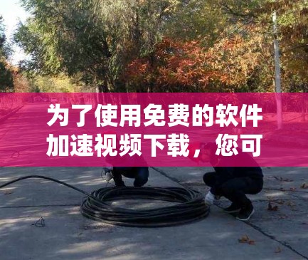 为了使用免费的软件加速视频下载，您可以按照以下步骤操作