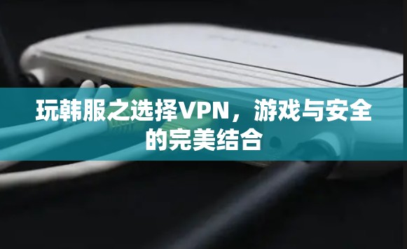 玩韩服之选择VPN，游戏与安全的完美结合