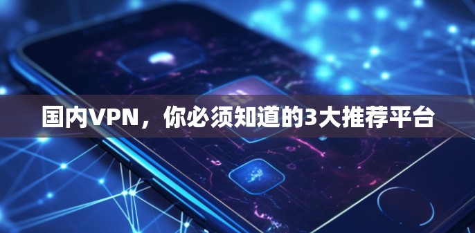 国内VPN，你必须知道的3大推荐平台