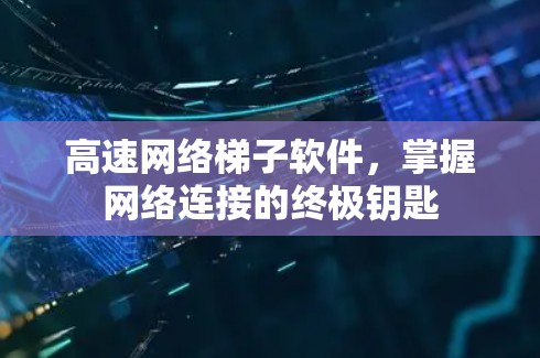 高速网络梯子软件,掌握网络连接的终极钥匙 高速网络梯子软件,掌握网络连接的终极钥匙
