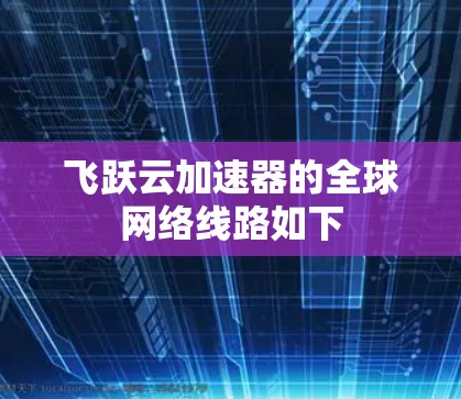 飞跃云加速器的全球网络线路如下 飞跃云加速器的全球网络线路如下