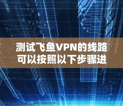 测试飞鱼VPN的线路可以按照以下步骤进行 测试飞鱼VPN的线路可以按照以下步骤进行