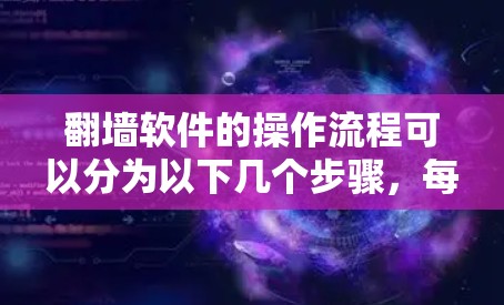 翻墙软件的操作流程可以分为以下几个步骤,每个步骤都有可能遇到问题,需要仔细处理 翻墙软件的操作流程可以分为以下几个步骤,每个步骤都有可能遇到问题,需要仔细处理