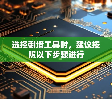选择翻墙工具时，建议按照以下步骤进行