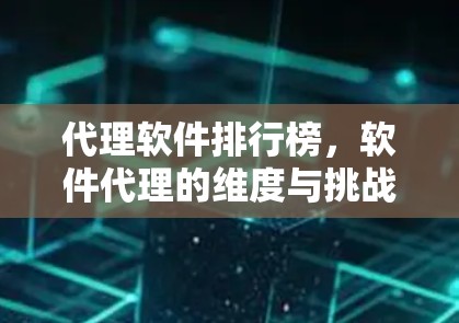 代理软件排行榜,软件代理的维度与挑战