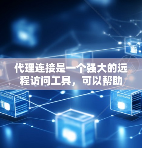 代理连接是一个强大的远程访问工具，可以帮助用户远程访问目标服务器和客户端。以下是使用代理连接的详细步骤