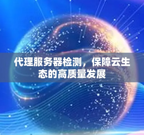 代理服务器检测,保障云生态的高质量发展