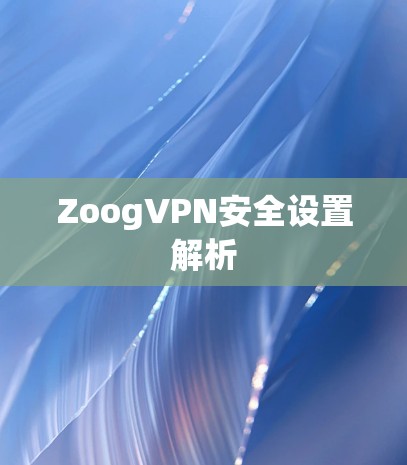 ZoogVPN安全设置解析 ZoogVPN安全设置解析